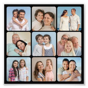 9 Foto Collage Rounded Corners Foto Erweiterung
