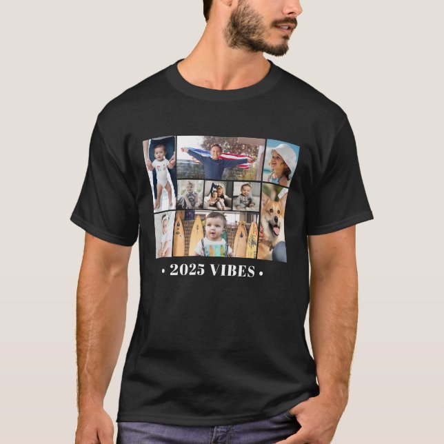 9 Foto Collage Vibes T-Shirt (Vorderseite)
