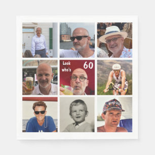 9 Foto Geburtstag Napkin Serviette