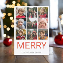 9 Foto Red Merry Moderne Weihnachtsfarbe
