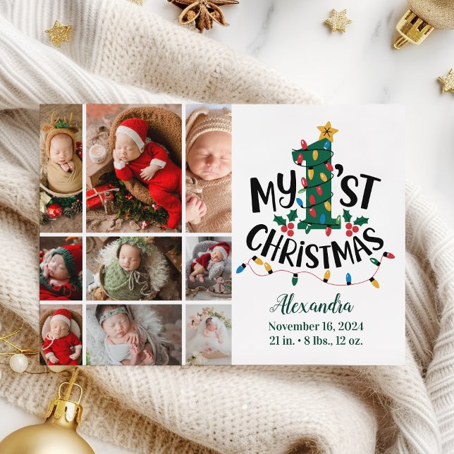 9 Foto Weihnachtsbaumleuchten Erste Weihnachtsfeie Feiertagskarte (Von Creator hochgeladen)