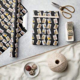9 FotoCollage Personalisiert Geschenkpapier