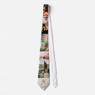 9 FotoCollage Personalisiert Krawatte