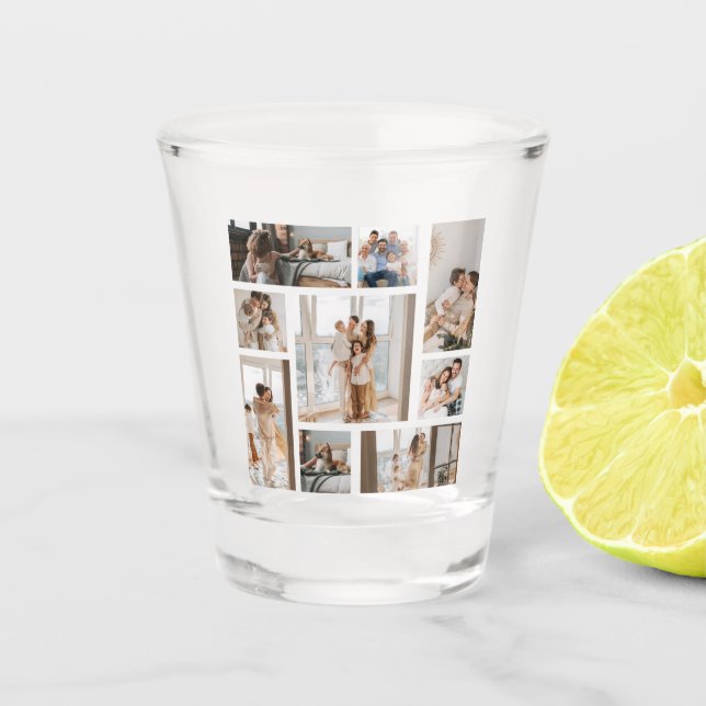 9 Fotomaterial Template personalisieren Shootglas Schnapsglas (Vorderseite)