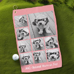 9 Fotos-Collage hinzufügen — Korallen bearbeiten Golfhandtuch<br><div class="desc">Ein Golfhandtuch mit einer individuellen Collage aus Foto ist ein einzigartiges und personalisiertes Accessoire, das Praxisnähe mit gefühlvoller Note auf dem Platz verbindet. Es reinigt effektiv Clubs, Bälle und Hände und bietet gleichzeitig eine lebendige und hochwertige Druckvorlage von hochkarätigen Erinnerungen - Familienmomente, landschaftliche Golfplätze oder Lieblingsturnierfotos. Die individuelle Collage fügt...</div>