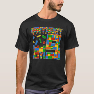 9. Geburtstag 9 Jahre alte Blockjungen für Gebäude T-Shirt