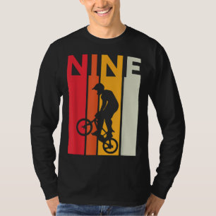 9. Geburtstag 9 Jahre Alte Kinder Bmx Bike Lover B T-Shirt