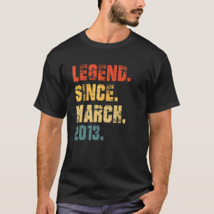 9. Geburtstag 9 Jahre alte Legende seit März 2013 T-Shirt