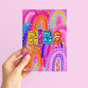 9. Geburtstag Alles Gute zum Geburtstag Mädchen Karte