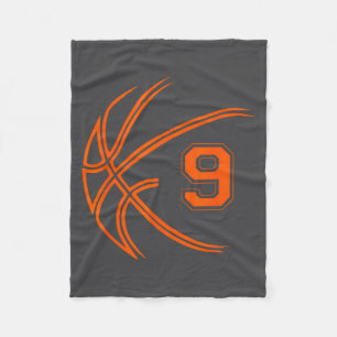 9. Geburtstag Basketball Neun 9 Jahre alte Jungen Fleecedecke