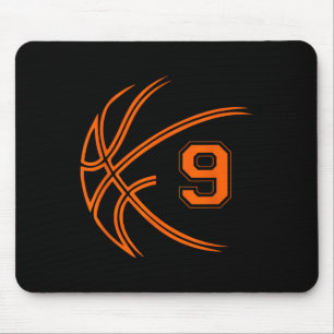 9. Geburtstag Basketball Neun 9 Jahre Jungen Kinde Mousepad