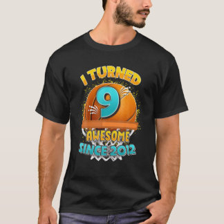 9. Geburtstag Basketball-Shirt I gedreht 9 Jahre a T-Shirt