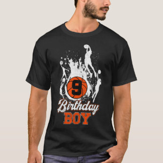 9. Geburtstag Basketball Thema Geburtstag Junge 9Y T-Shirt
