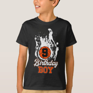 9. Geburtstag Basketball Thema Geburtstag Junge 9Y T-Shirt