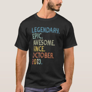 9. Geburtstag Boy Legendary Epic Phantastisch seit T-Shirt