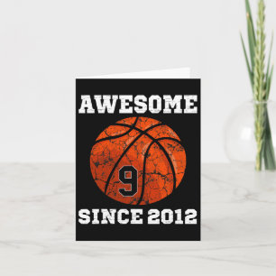 9. Geburtstag Bysketbyll Lover Geschenk 9 Jahre al Karte