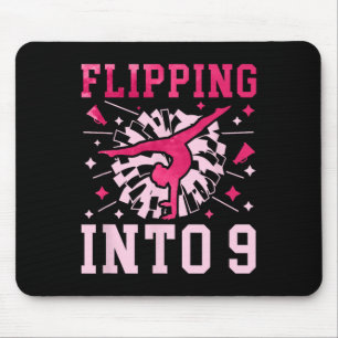 9. Geburtstag Cheerleading Mädchen Neun Jahre alt  Mousepad