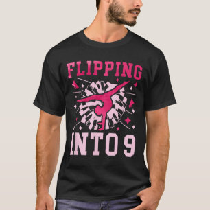 9. Geburtstag Cheerleading Mädchen Neun Jahre alt  T-Shirt