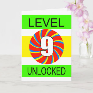 9. Geburtstag Computerspiel Karte
