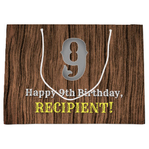 9. Geburtstag: Country Western Inspiriert Look, Na Große Geschenktüte