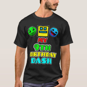 9. Geburtstag Dash Videospiel Thema Kinderparty T-Shirt