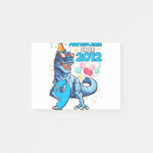 9. Geburtstag Dinosaurier 9 Jahre alter Junge Kind Post-it Klebezettel