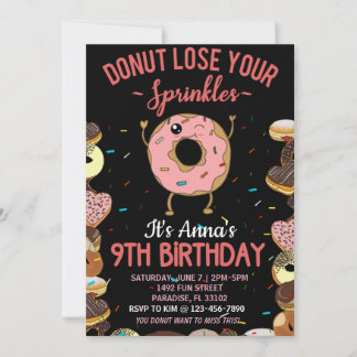 9. Geburtstag Donut Verlieren Sie Ihre Sprinkles G