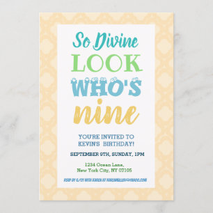 9. Geburtstag Einladung