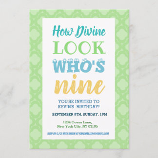 9. Geburtstag Einladung Redewendungen