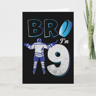9. Geburtstag Eishockey Junge 9 Jahre alt Hockey s Karte