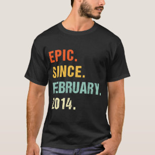9. Geburtstag Epic Seit Februar 2014 9 Jahre alt T-Shirt