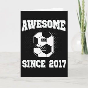 9. Geburtstag Fußball 9 Jahre alt Großartig seit 2 Karte