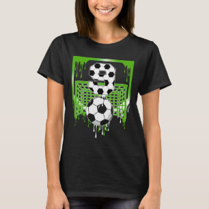 9. Geburtstag Fußball Eis-Drip 9 Jahre alte Party T-Shirt