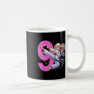 9. Geburtstag Girl Martial Arts Party Taekwondo Ka Kaffeetasse