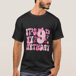 9. Geburtstag im Coquette-Stil Neunjähriges Mädche T-Shirt