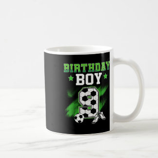9. Geburtstag Junge Fußball 9 Jahre alt Sport 9 Ja Kaffeetasse