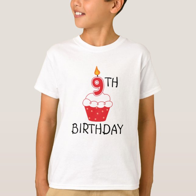 9. Geburtstag Kinder T - Shirt (Vorderseite)