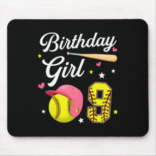 9. Geburtstag Mädchen Softll Neunter Geburtstag 9  Mousepad