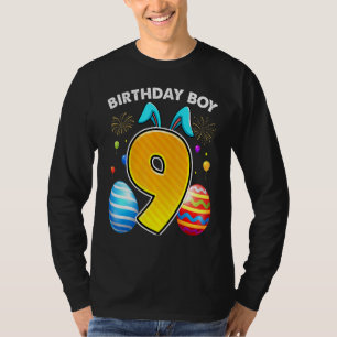 9. Geburtstag Ostern Sonnige Ohren 9 Jahre alt Bir T-Shirt