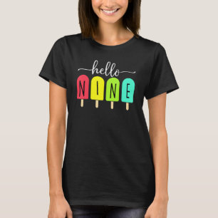 9. Geburtstag Outfit Boy Sommereis Creme Geboren 2 T-Shirt