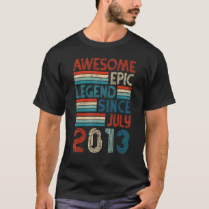 9. Geburtstag Phantastisch Epic Legend Seit Juli 2 T-Shirt