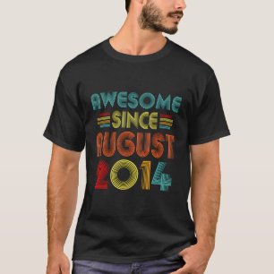 9. Geburtstag Phantastisch Seit August 2014 Retro T-Shirt