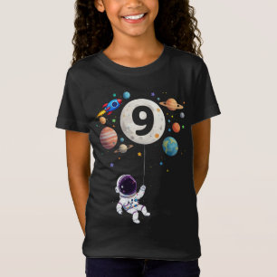 9. Geburtstag Planeten Astronaut 9. Geburtstag T-Shirt
