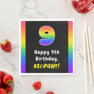 9. Geburtstag: Rainbow Spectrum # 9, Individuelle Serviette