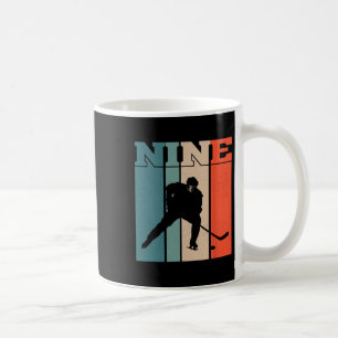9. Geburtstag Retro Eishockey 9 Jahre alter Junge  Kaffeetasse