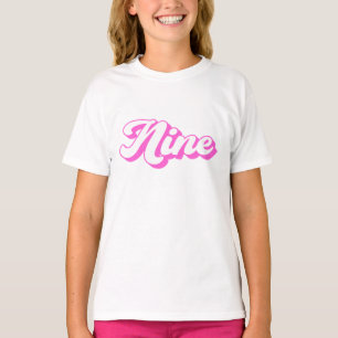 9. Geburtstag Retro Mädchen T-Shirt