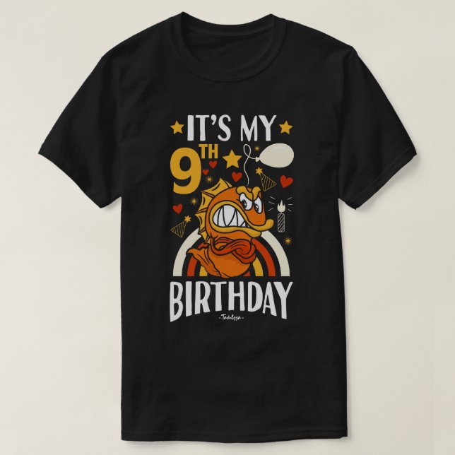 9. Geburtstag T-Shirt (Design vorne)