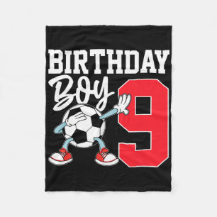 9. Geburtstags-Shirt für Jungen Fußball Soccer Neu Fleecedecke