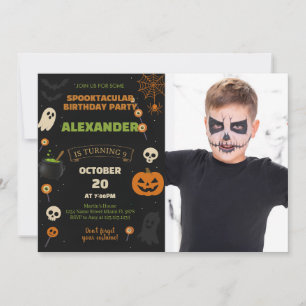 9. Geburtstagsfeier Spooky Boo-Day Einladung