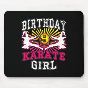 9. Geburtstagskarte - Karate 9 Jahre alt Mousepad
